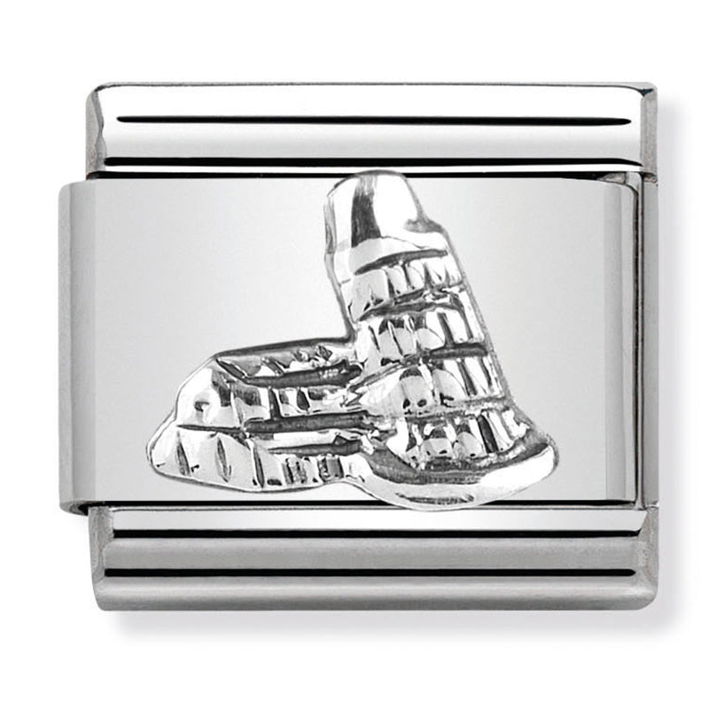 Travel - Tower of Pisa Relief (Italy) Silver Charm