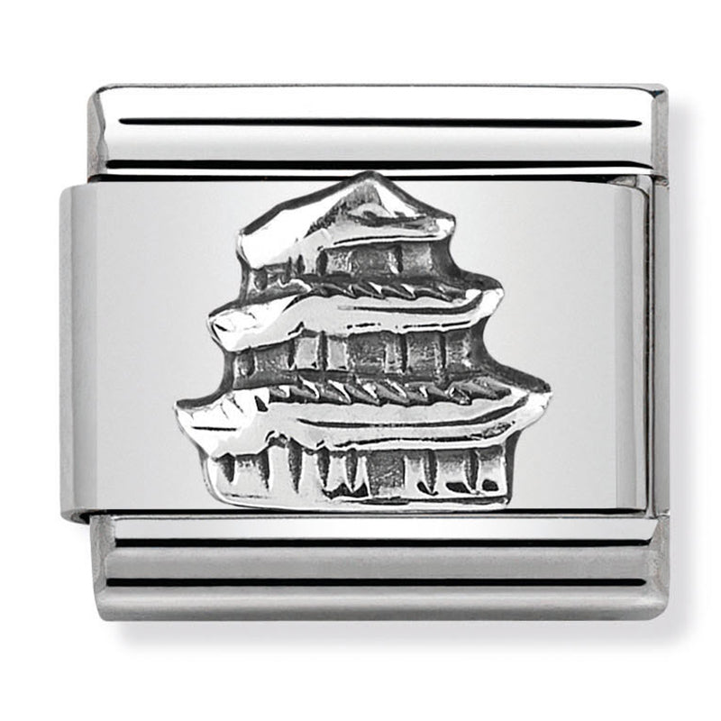 Travel - Pagoda (China) Silver Charm