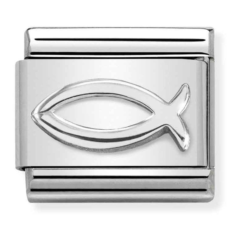 Religion - Ichthys Fish Silver Charm