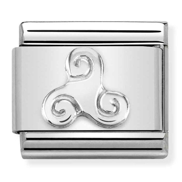 Religion - Celtic Triskell Silver Charm