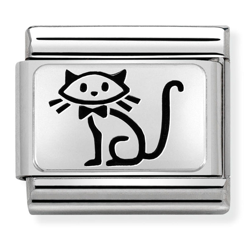 Animals - Kitten Silver Charm