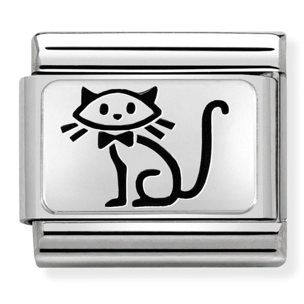 Animals - Kitten Silver Charm