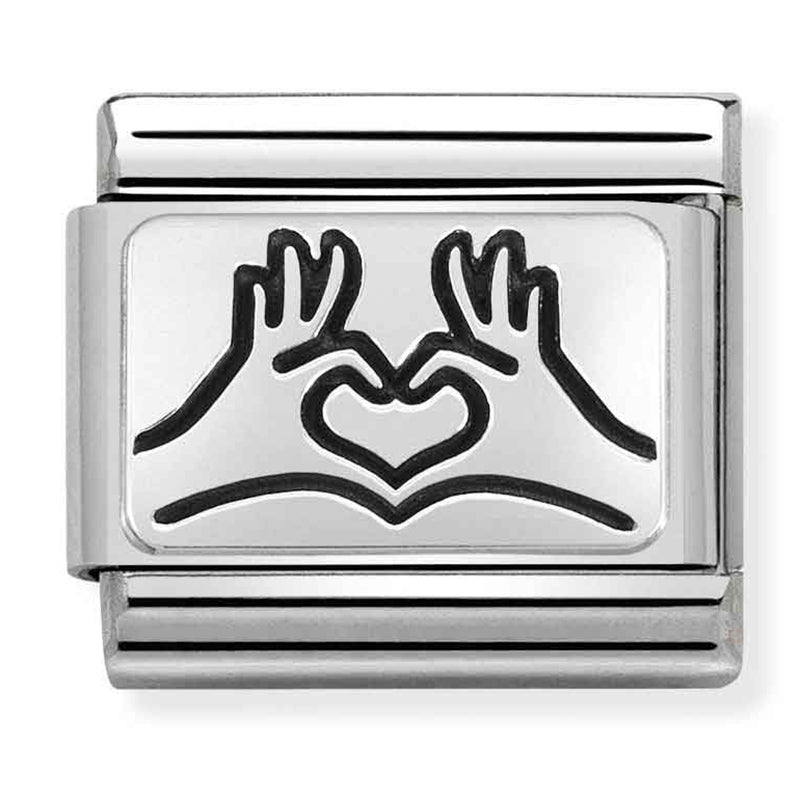 Love - Hands of Heart Silver Charm