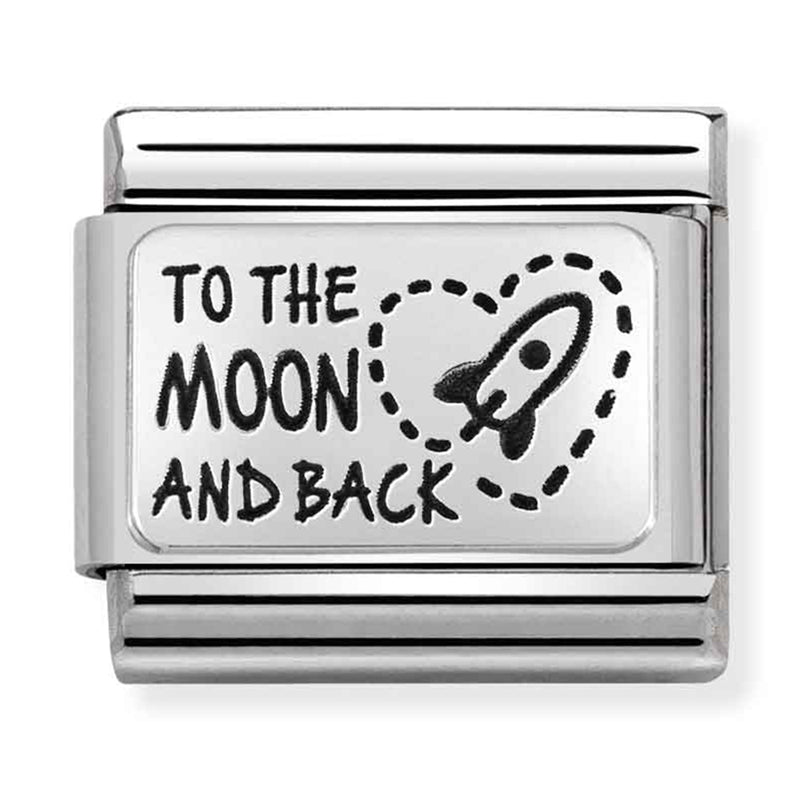 Love - To The Moon And Back Silver Charm