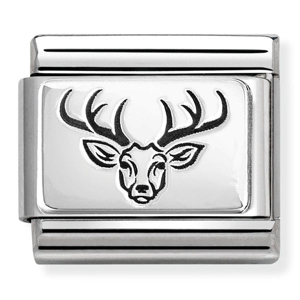 Animals - Stag Silver Charm