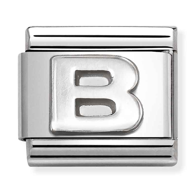 Silver - Letter B Charm