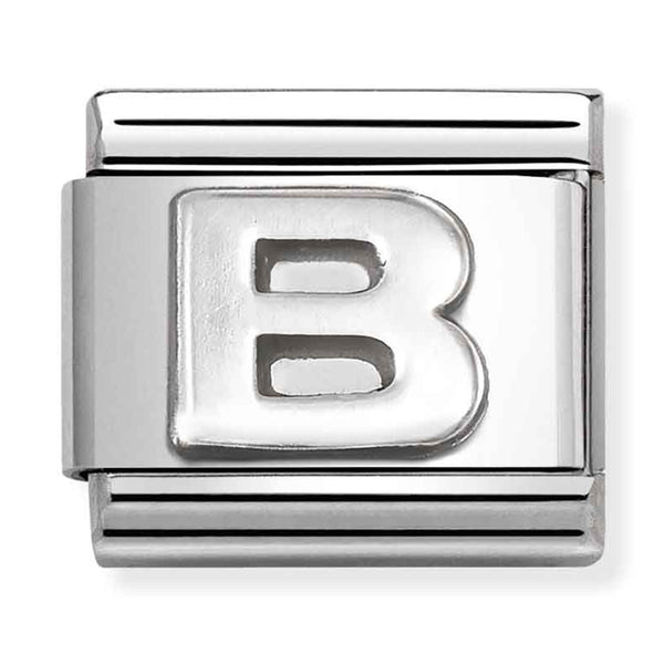 Silver - Letter B Charm