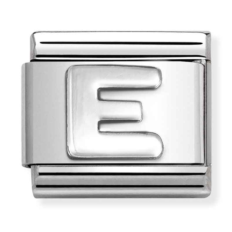 Silver - Letter E Charm