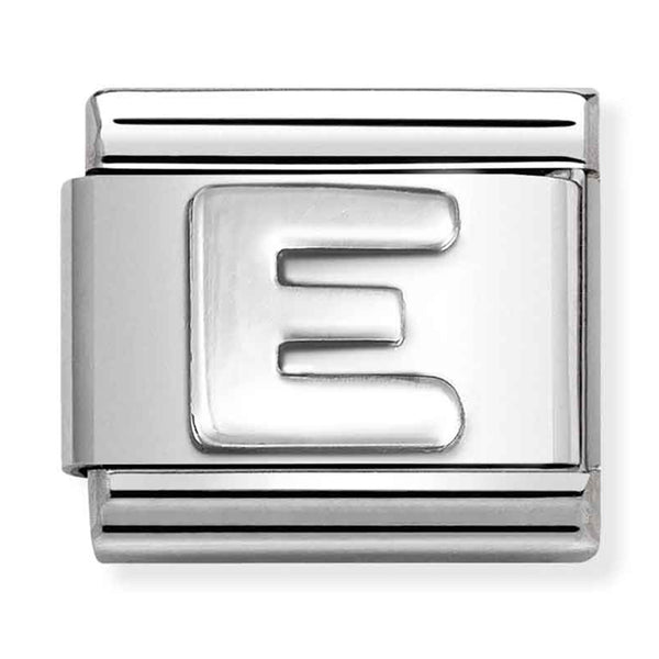 Silver - Letter E Charm