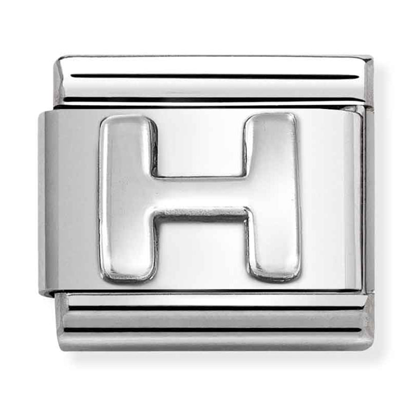 Silver - Letter H Charm