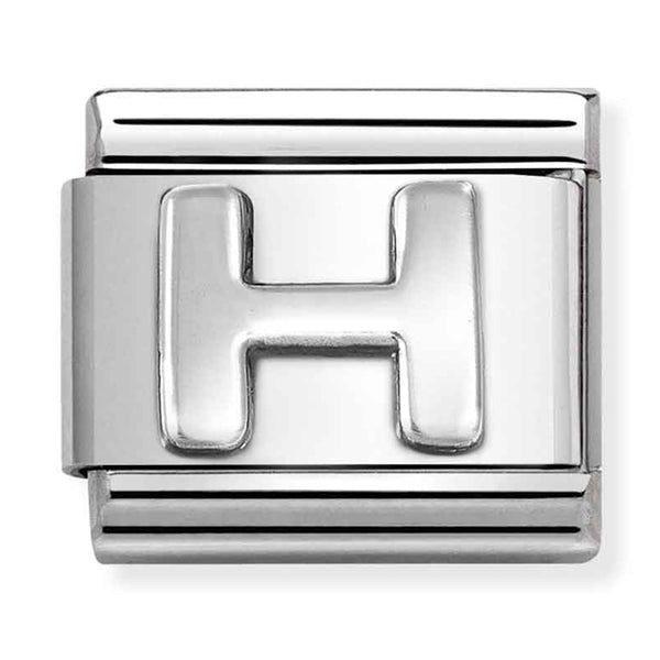 Silver - Letter H Charm