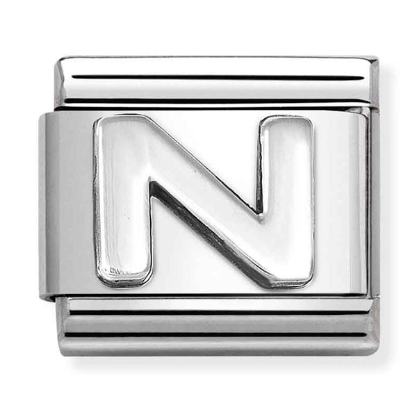 Silver - Letter N Charm