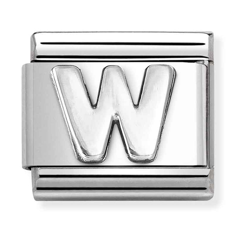 Silver - Letter W Charm