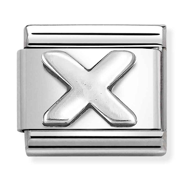 Silver - Letter X Charm