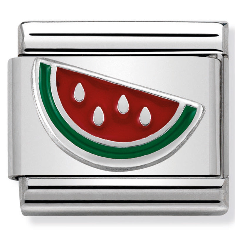 Fruit - Watermelon Silver Charm