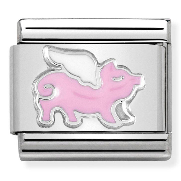 Animals - Flying Pig Silver Charm