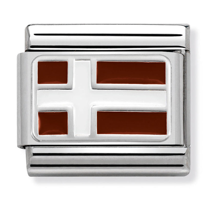 Europe Flag - Denmark Silver Charm
