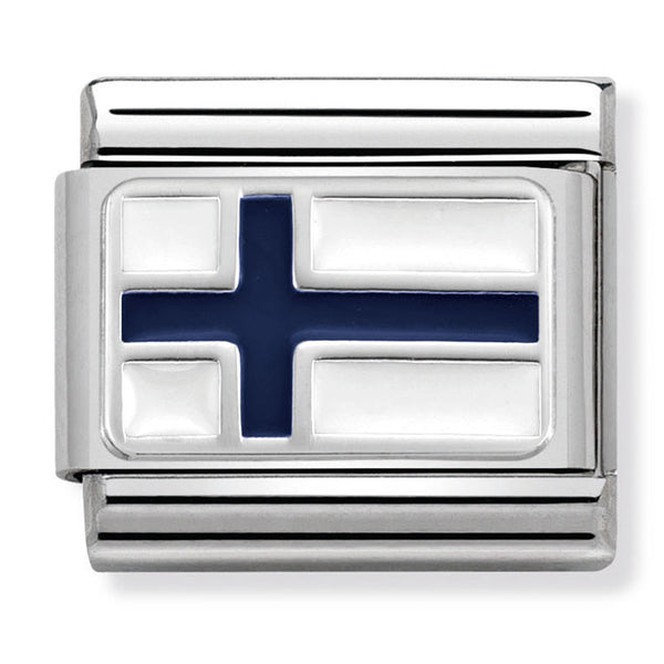 Europe Flag - Finland Silver Charm