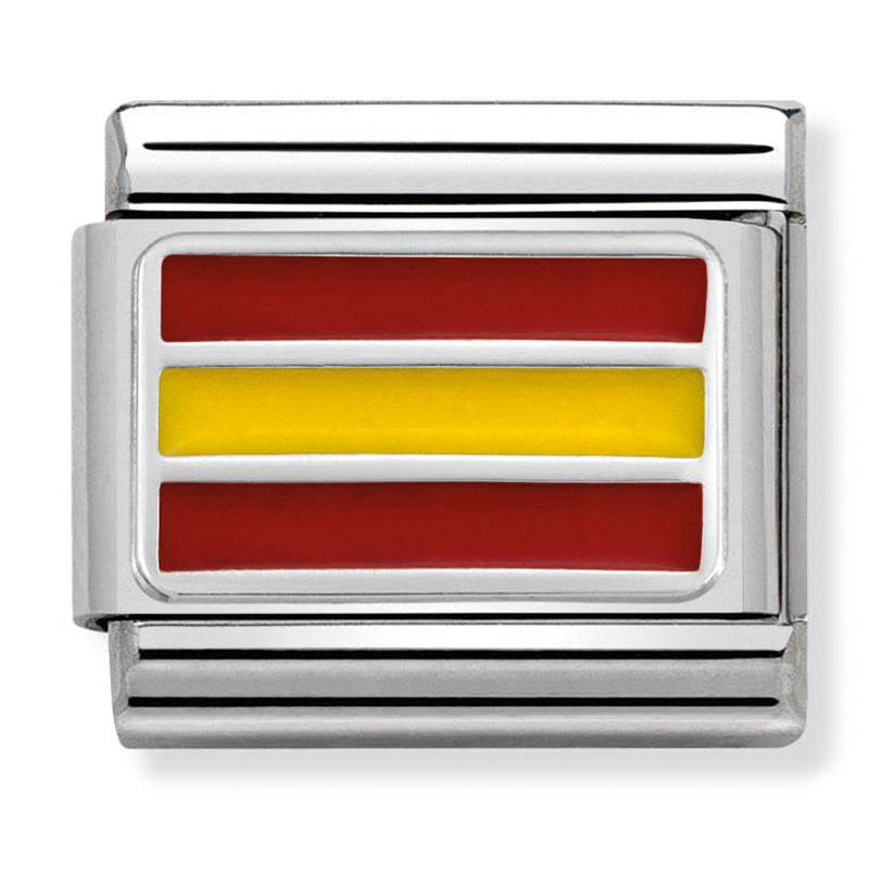 Europe Flag - Spain Silver Charm