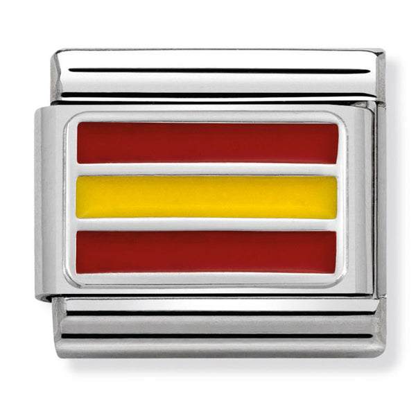 Europe Flag - Spain Silver Charm