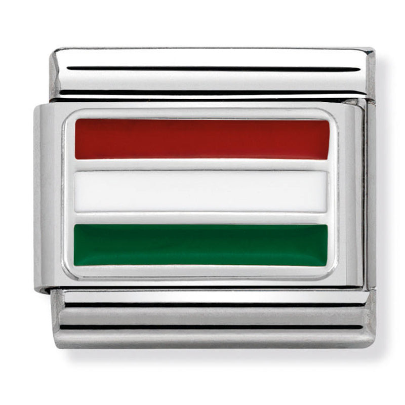 Europe Flag - Hungary Silver Charm