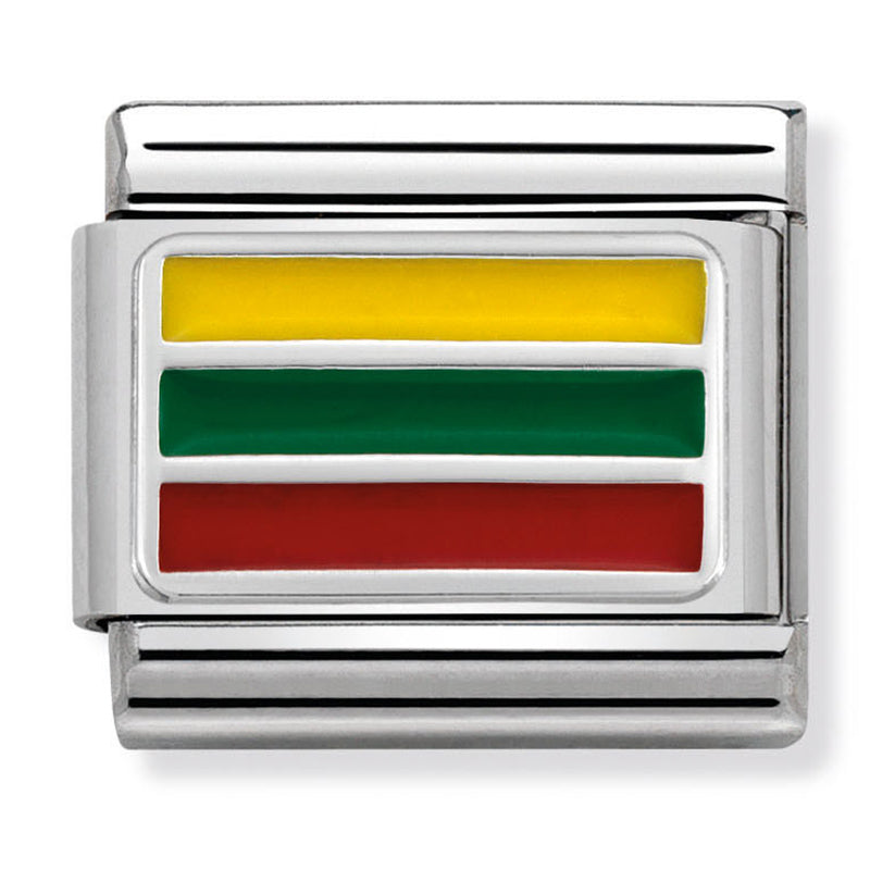 Europe Flag - Lithuania Silver Charm