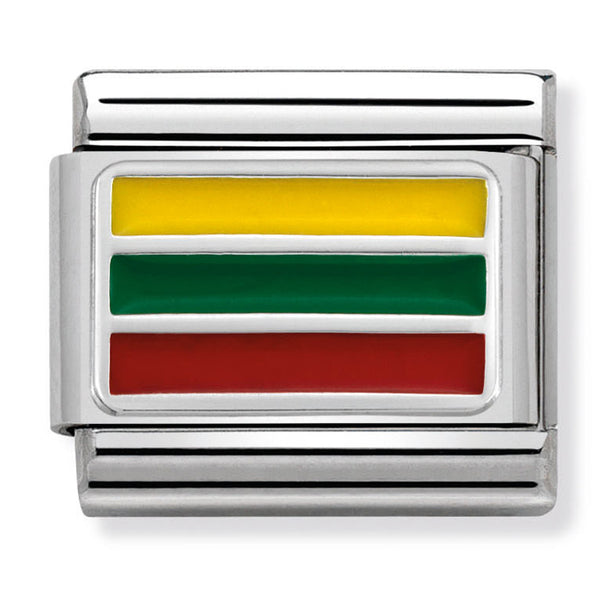 Europe Flag - Lithuania Silver Charm