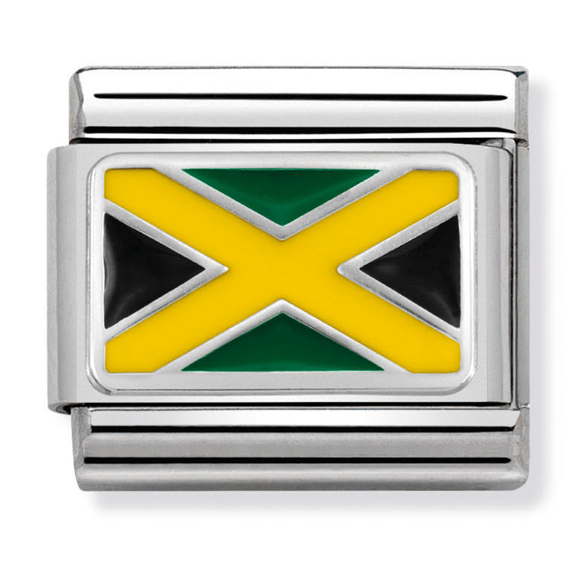 America Flag - Jamaica Silver Charm
