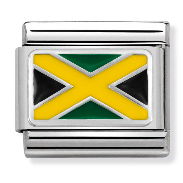 America Flag - Jamaica Silver Charm