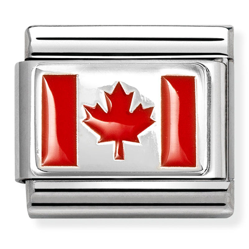 America Flag - Canada Silver Charm