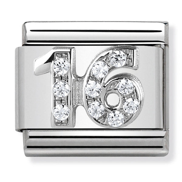 BIrthday - 16th with CZ Silver Charm
