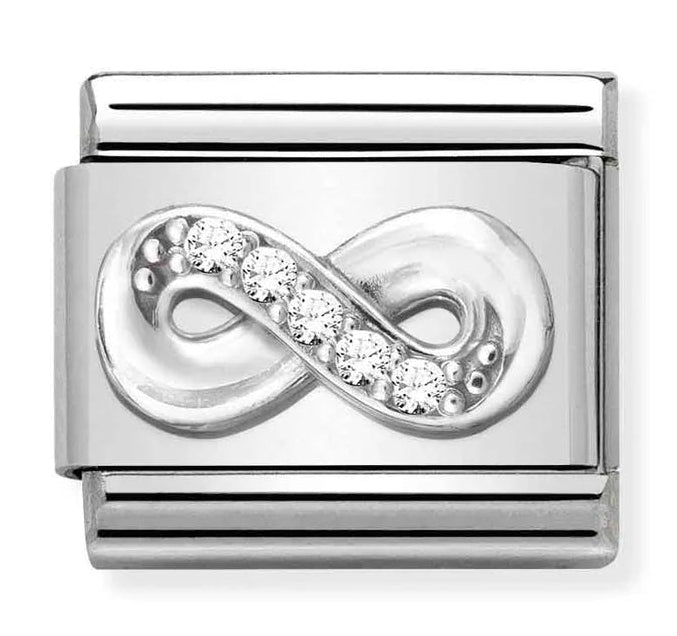 Symbols - Infinity with CZ Silver Charm