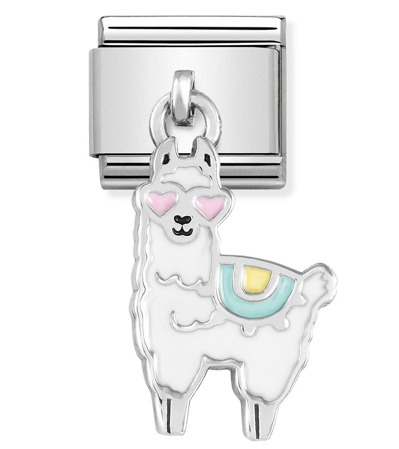 Dangle - Llama Silver Charm
