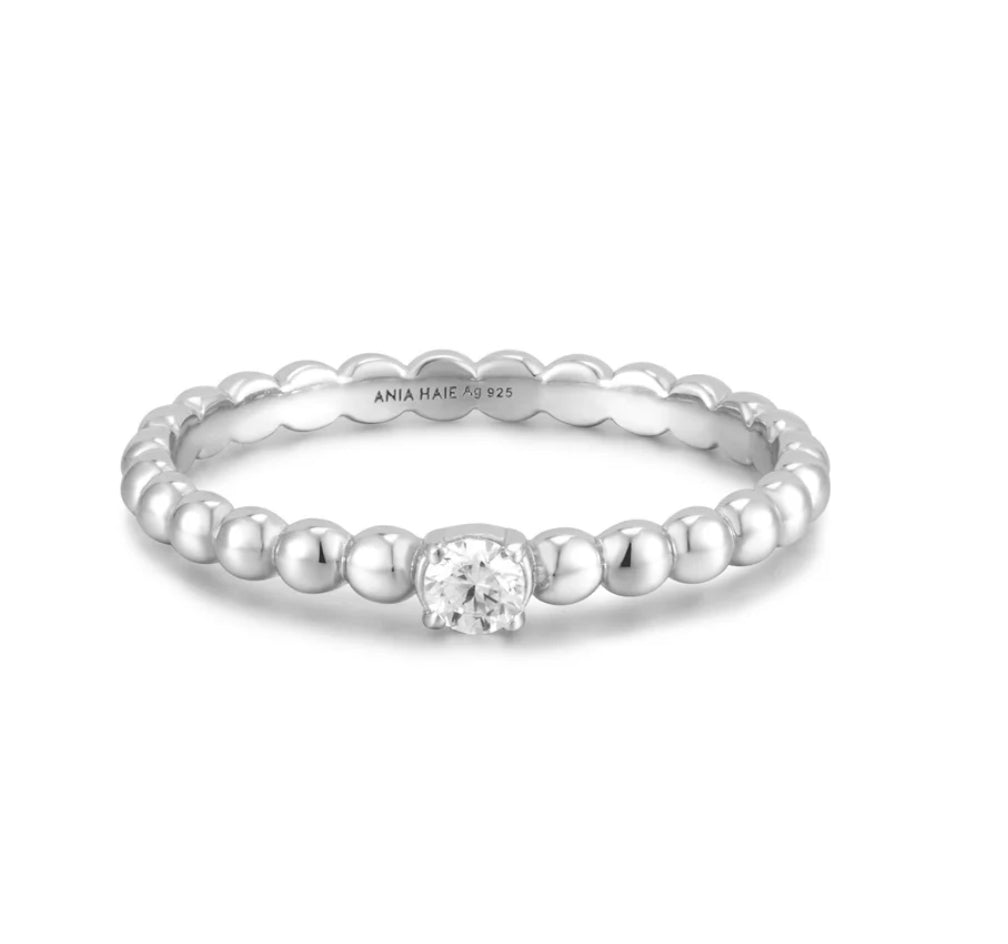 Sunshine Chaser - CZ Round Dome Ring - 2 Colours