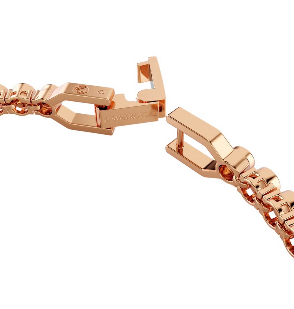 Imber Emily: Black Round Cut Rosegold Tennis Bracelet