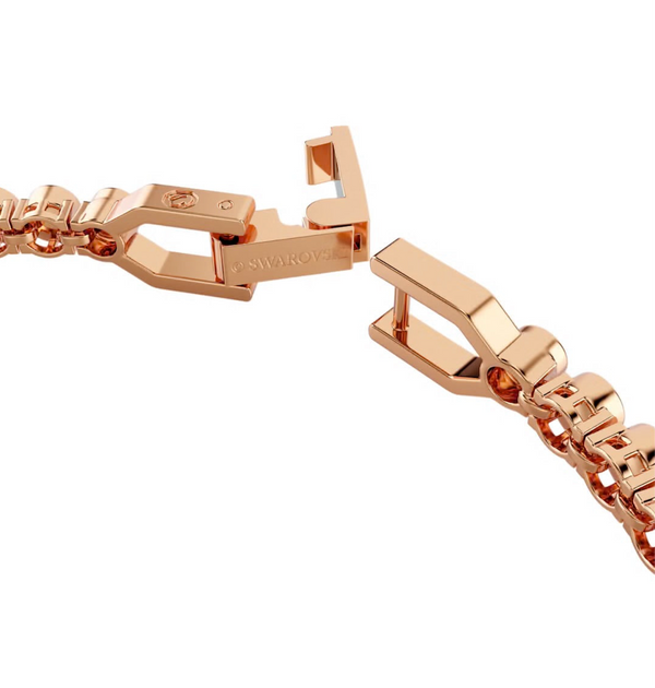 Imber Emily: Black Round Cut Rosegold Tennis Bracelet