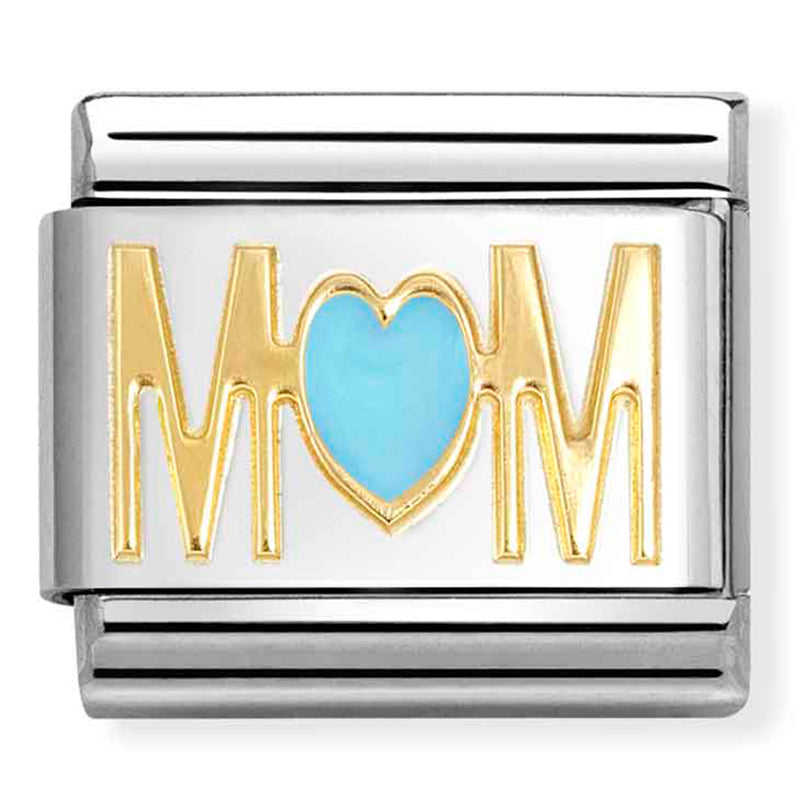Family - Blue Mum Gold Charm