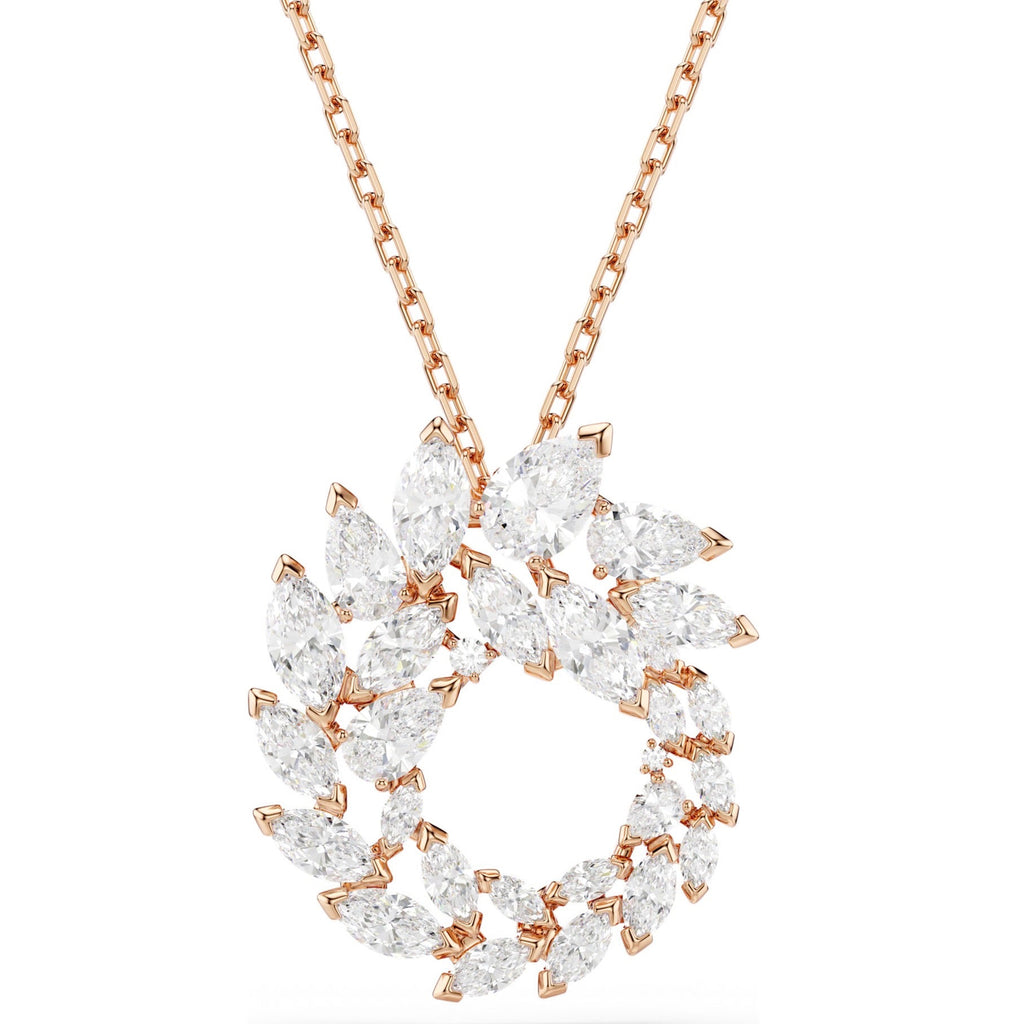 Mesmera: White Marquise Cut Crystal Pendant - 2 Colours