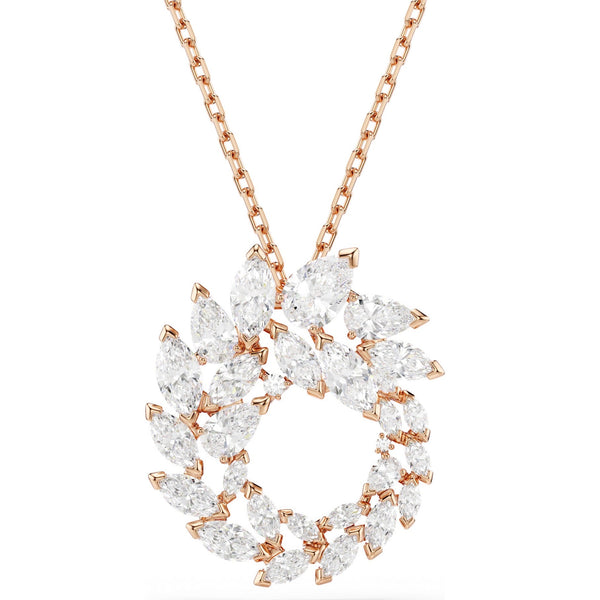 Mesmera: White Marquise Cut Crystal Pendant - 2 Colours