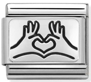Love - Hands of Heart Silver Charm