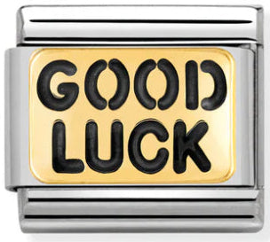Good Luck - Black Good Luck Gold Charm