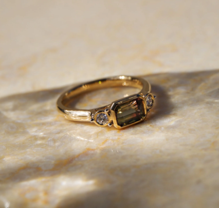 Isabella Watermelon Tourmaline Ring