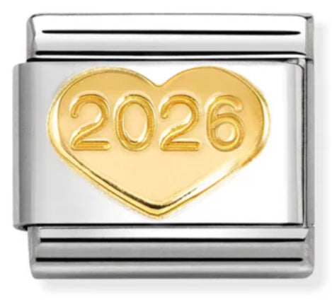 Celebrate - 2026 Heart Gold Charm