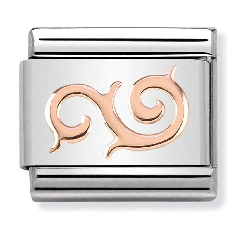 Symbols - Swirl Rosegold Charm