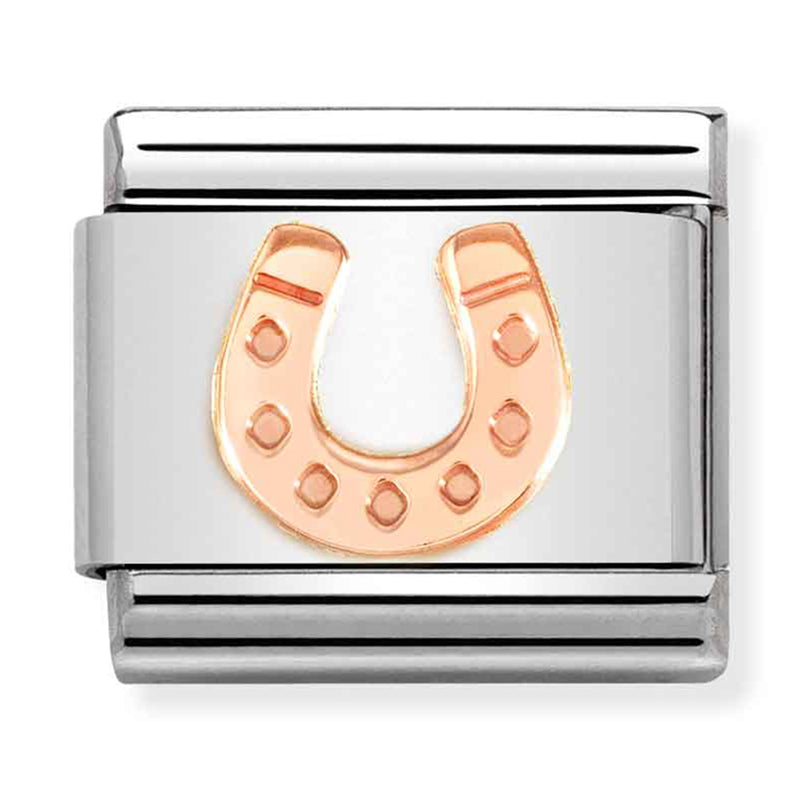 Good Luck - Horseshoe Rosegold Charm