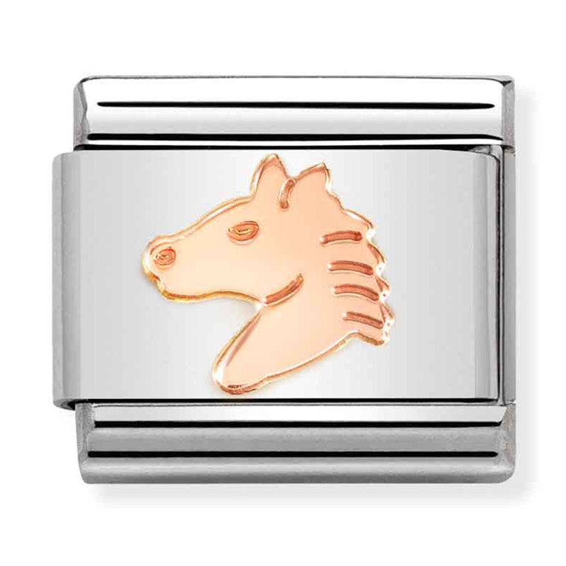Animals - Horse Head Rosegold Charm