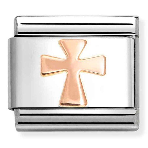 Religion - Cross Rosegold Charm