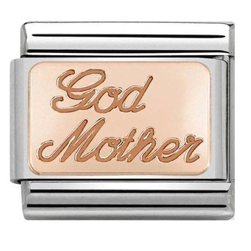 Family - God Mother Rosegold Charm
