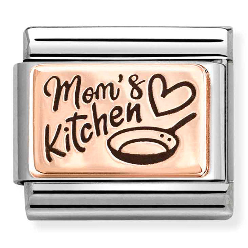 Family - Mom's Kitchen with Black Enamel Rosegold Charm