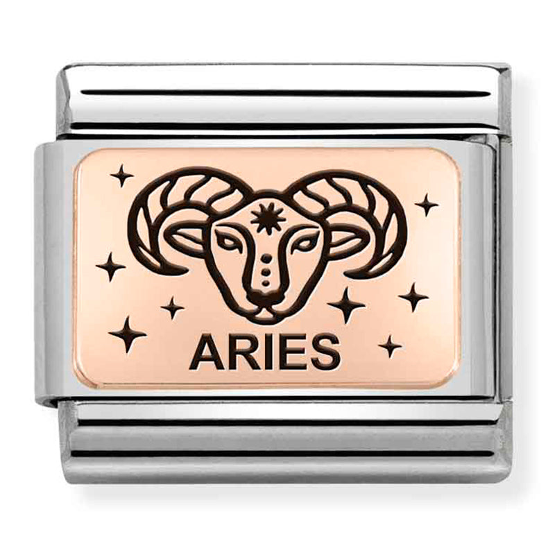 Zodiac - Aries Rosegold Charm